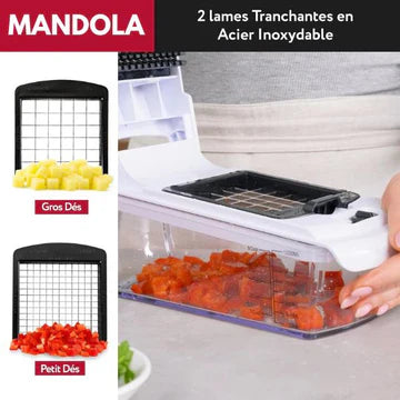 MANDOLA Coupe-légumes Multifonction 9-en-1