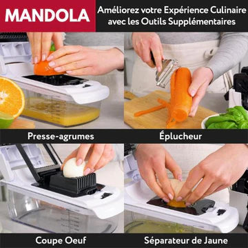 MANDOLA Coupe-légumes Multifonction 9-en-1