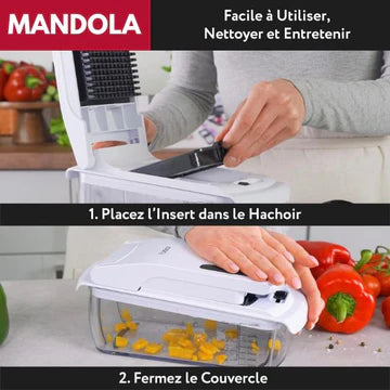 MANDOLA Coupe-légumes Multifonction 9-en-1
