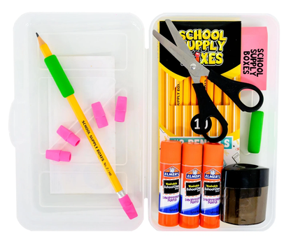Kit de fournitures scolaires 32 pièces - Cahier, stylos, crayons